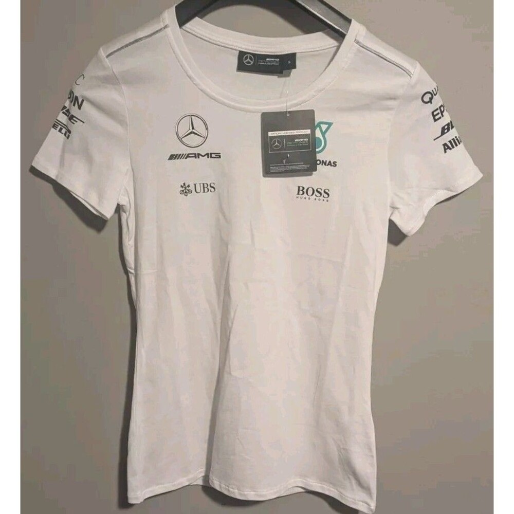 Lewis Hamilton Vodafone McLaren Mercedes F1 Womens T-Shirt racing jersey Size S